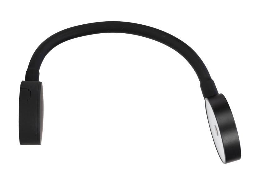 SEATEC LED - læselampe med lysdæmper og USB / sort - SejlStrøm