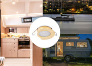 SEATEC LED ceiling lamp – dimmable, gold-plated
