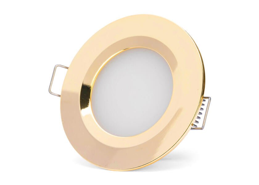 SEATEC LED ceiling lamp – dimmable, gold-plated