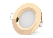 SEATEC LED ceiling lamp – dimmable, gold-plated