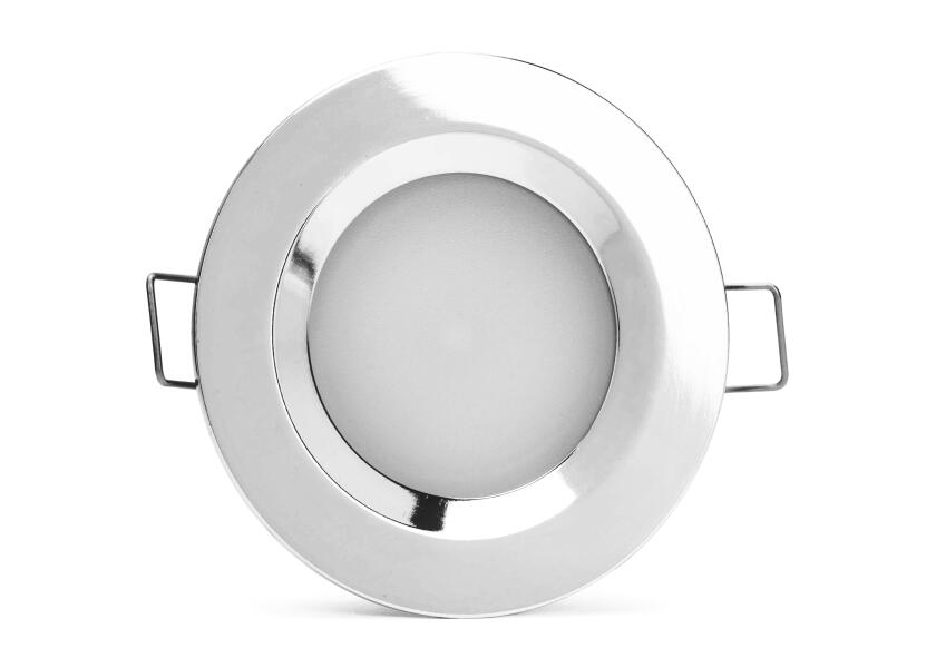 SEATEC LED loftslampe med kontakt / forkromet - SejlStrøm