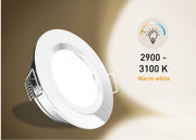 SEATEC LED ceiling lamp with switch - chrome-plated