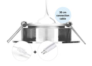 SEATEC LED ceiling lamp with switch - chrome-plated