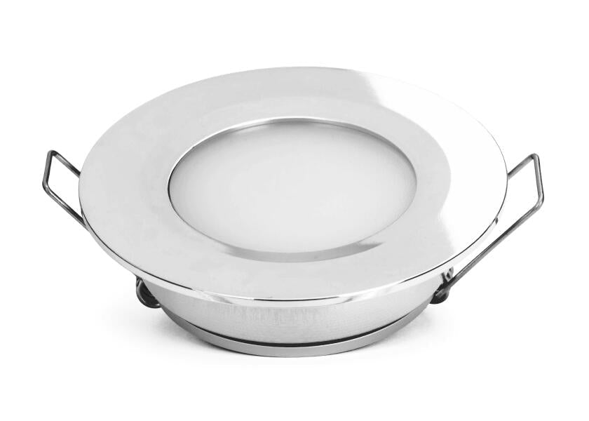 SEATEC LED loftslampe med kontakt / forkromet - SejlStrøm