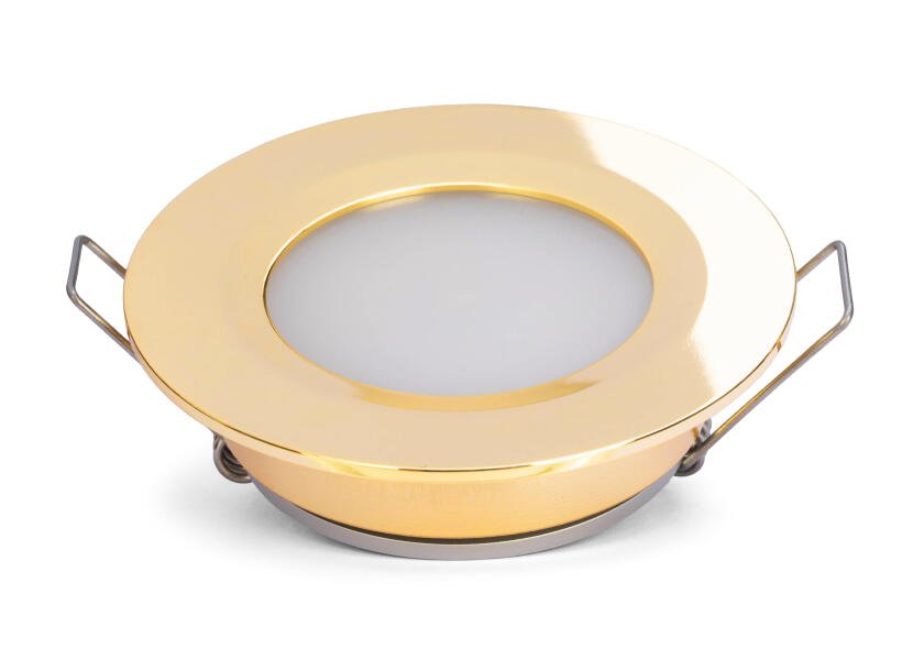 SEATEC LED loftslampe med kontakt / guldbelagt - SejlStrøm