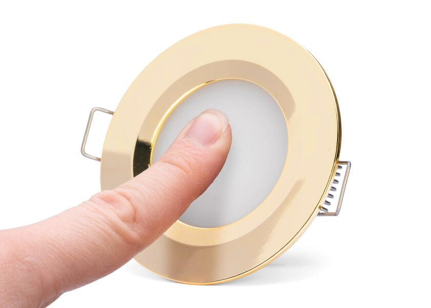 SEATEC LED ceiling lamp with switch - gold-plated