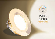 SEATEC LED ceiling lamp with switch - gold-plated