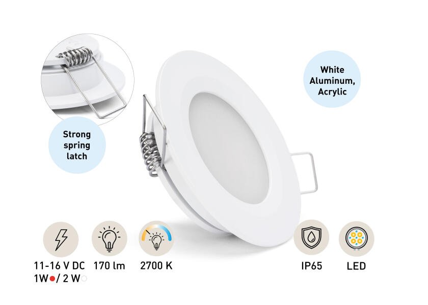 SEATEC LED loftslampe / omskiftelig hvid/rød - SejlStrøm