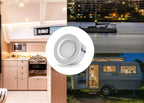 SEATEC LED Mini indbygget spot / sølv - SejlStrøm