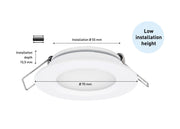 SEATEC LED - panellampe / med berøringsdæmper / hvid - SejlStrøm