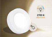 SEATEC LED pendant light - surface mount with touch dimmer - white