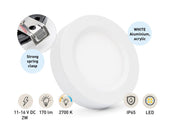 SEATEC LED pendant light - surface mount with touch dimmer - white