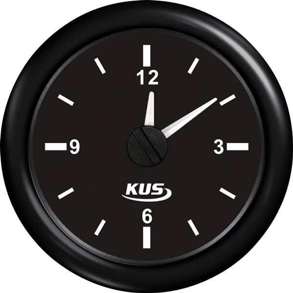 Kus ur, sort, 12/24V
