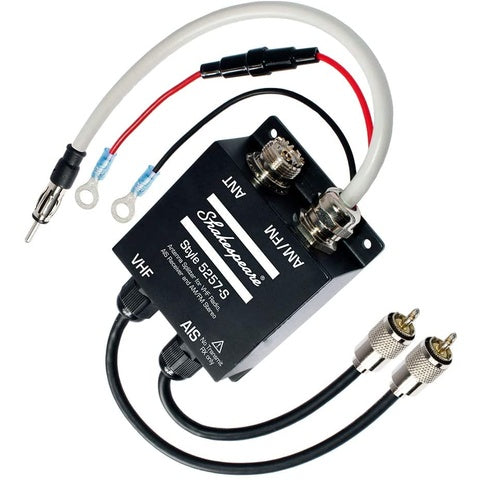 Shakespeare 5257-S antenna splitter for VHF radio, AIS receiver and AM/FM stereo