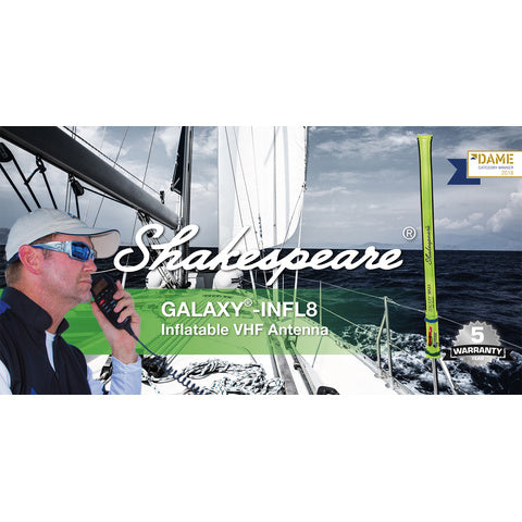 Shakespeare Galaxy-INFL8 1.6m 3dB inflatable VHF emergency antenna
