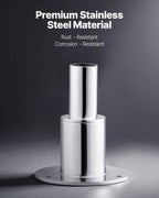 Skroggennemføring lige i 316 Rustfrit Stål – til Diesel heater/Udstødning - SejlStrøm