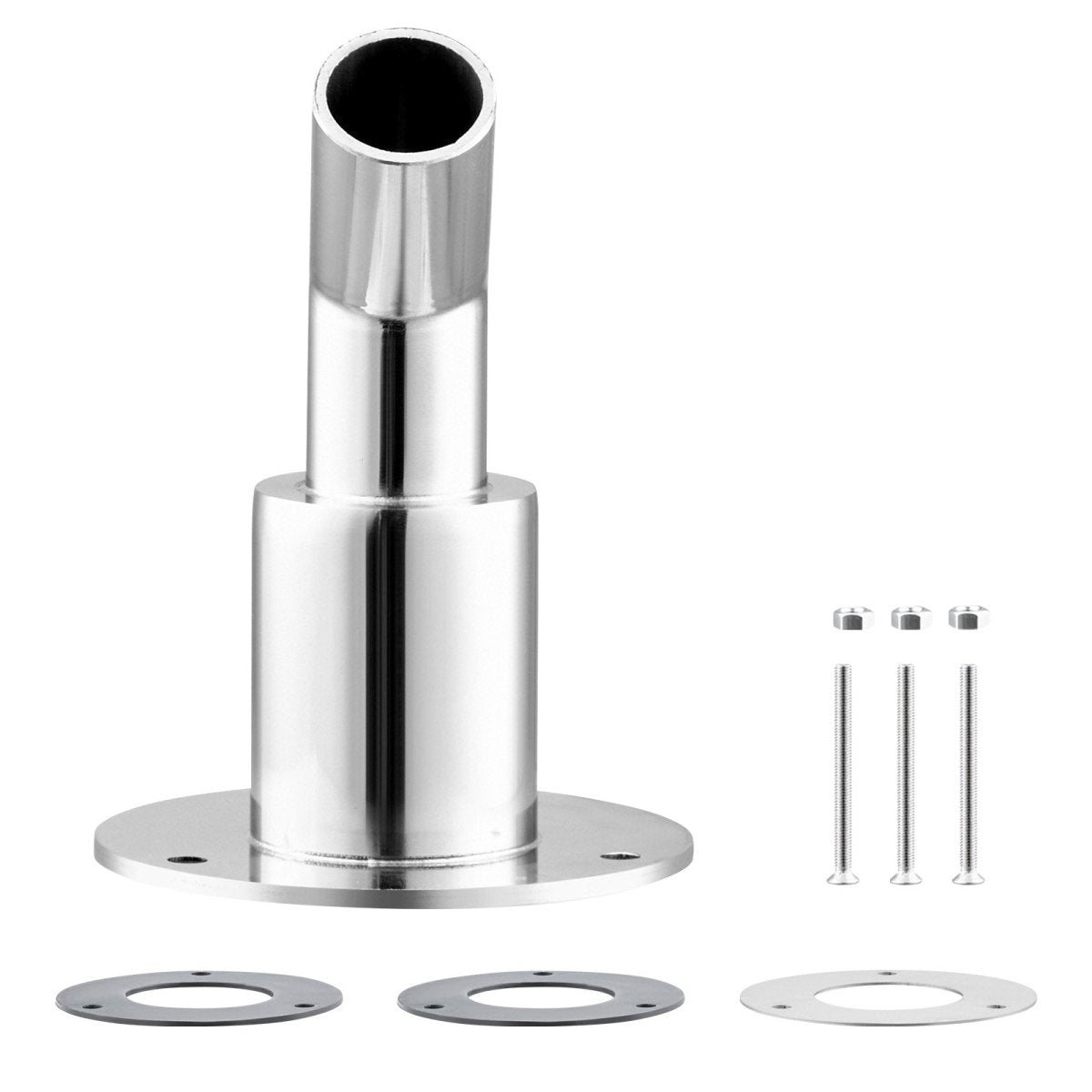 Skroggennemføring med vinkel i 316 Rustfrit Stål – Ø22 mm / Ø24 mm - SejlStrøm