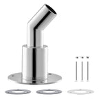 Skroggennemføring med vinkel i 316 Rustfrit Stål – Ø22 mm / Ø24 mm - SejlStrøm