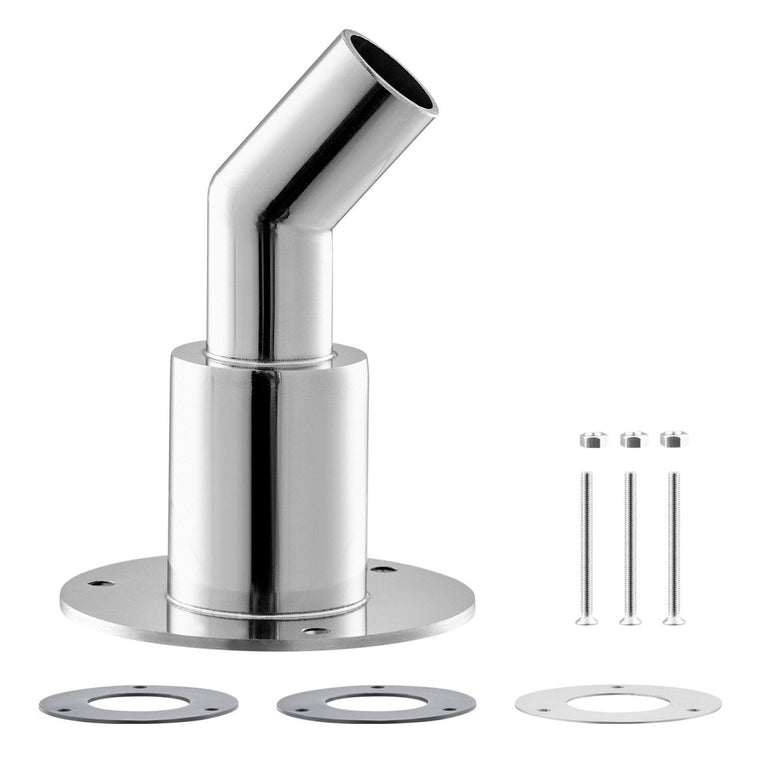 Angled skin fitting in 316 Stainless Steel – Ø22 mm – Ø24 mm