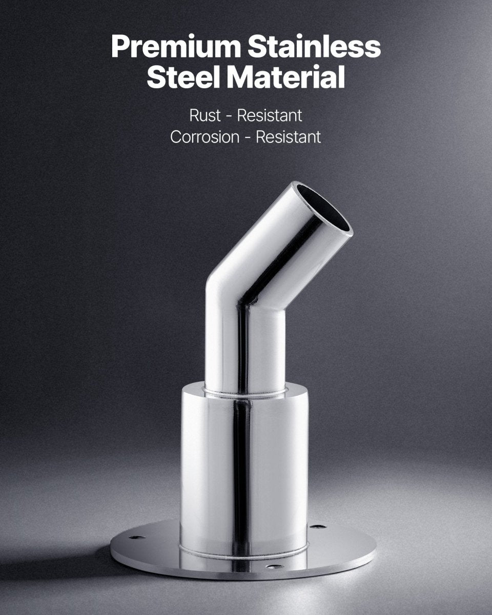 Skroggennemføring med vinkel i 316 Rustfrit Stål – Ø22 mm / Ø24 mm - SejlStrøm