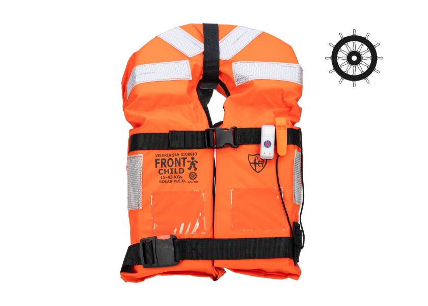 SOLAS foam life jacket for children with emergency light – 15-43 kg