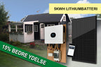 Solcelleanlæg til fritidshus / kolonihavehus – 5,4–8 kWh med 5 kWh lithium - batteri - SejlStrøm