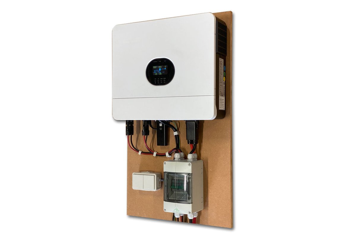 Solcelleanlæg til fritidshus / kolonihavehus – 5,4–8 kWh med 5 kWh lithium - batteri - SejlStrøm