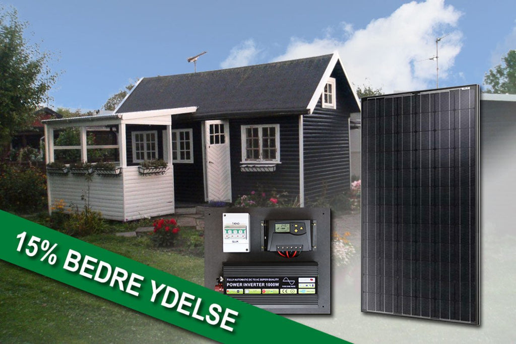 Solcelleanlæg til fritidshus / kolonihavehus – ca. 1,6‑2,5 kWh daglig produktion (off‑grid) - SejlStrøm