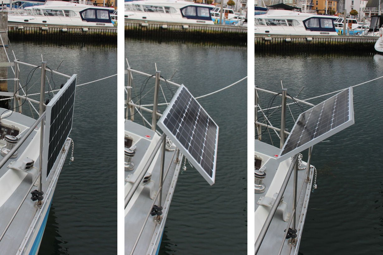 Solcellebeslag til Båd – Ræling 30 mm (Vipbart) - SejlStrøm