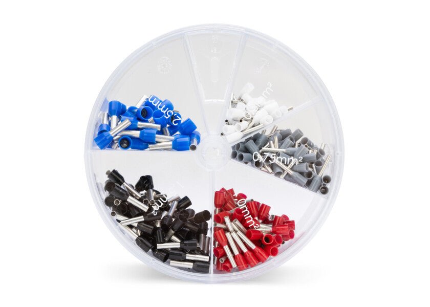 Sortiment af ferrule - sæt / 0,5 - 2,5 mm² / 400 dele - SejlStrøm