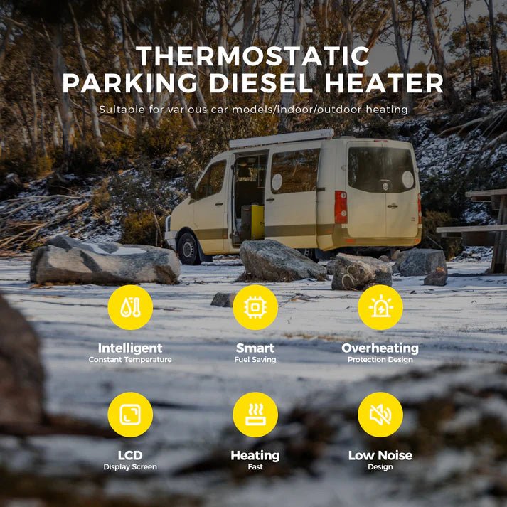 Sunster A2013SL 8 kW Alt-i-ét dieselfyr 12/24 V – Kraftig dieselfyr til båd, autocamper og varebil