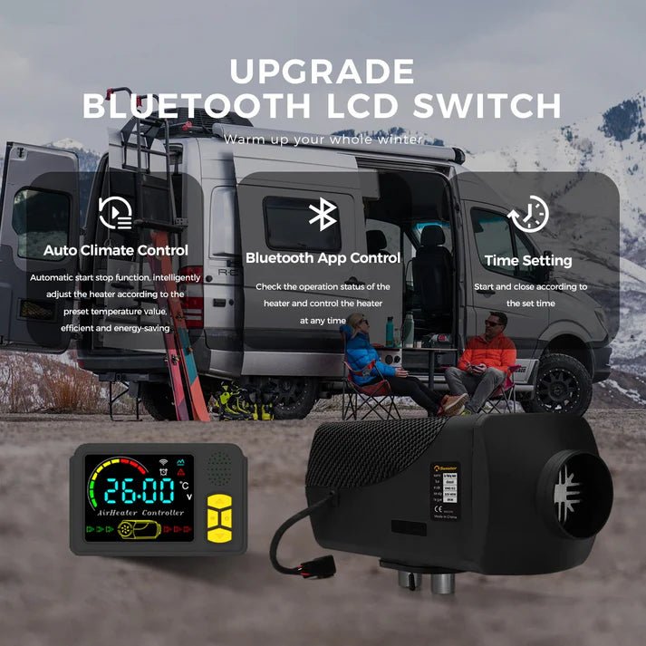 Sunster Dieselfyr 2kW 12/24V med Bluetooth - SejlStrøm