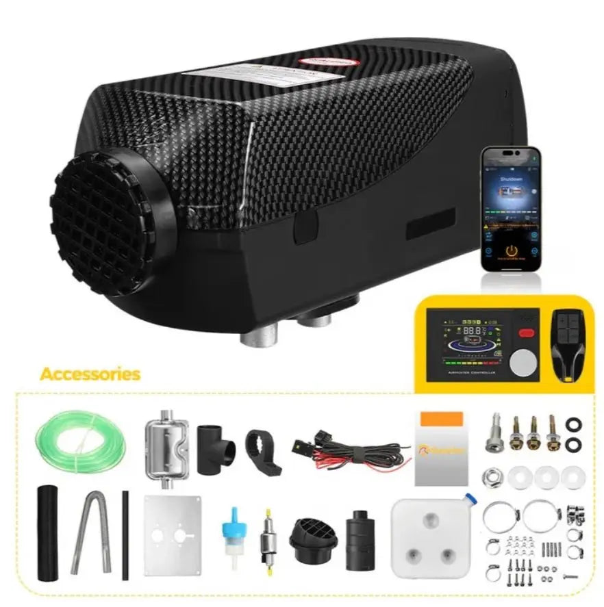 Sunster Dieselfyr 8kW 12/24V med Bluetooth - SejlStrøm