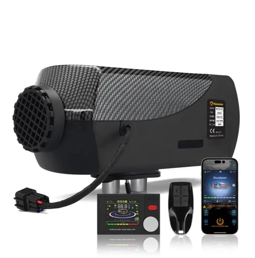 Sunster Dieselfyr 8kW 12/24V med Bluetooth - SejlStrøm