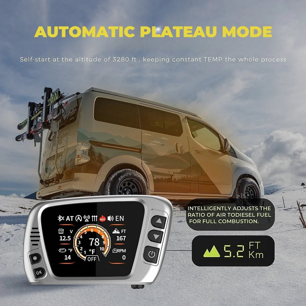 Sunster HTB1 8kW Toolbox Dieselfyr 12V / 230V – Bluetooth Kinafyr 2025 med Turbo Mode og automatisk rengøring - SejlStrøm