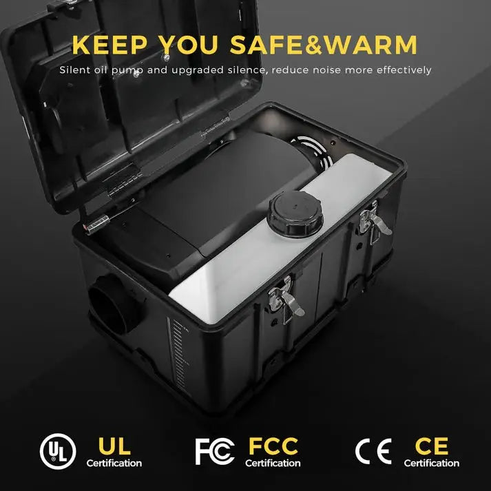 Sunster TB10 Black Edition 8 kW Toolbox Dieselfyr 12 V / 24 V & 110–240 V – Bluetooth - SejlStrøm