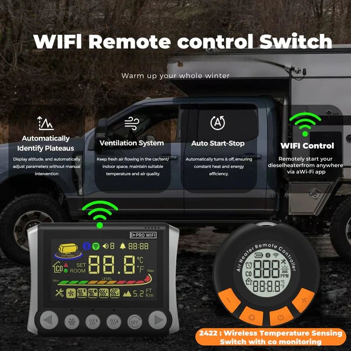Sunster TB10PRO 8kW Dieselfyr – Toolbox WiFi & Bluetooth - SejlStrøm