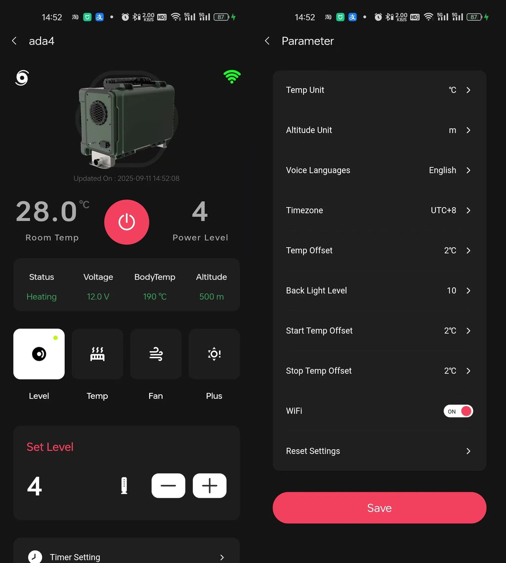 Sunster TB10PRO WiFi Dieselvarmer 8KW – intelligent varme med fuld kontrol - SejlStrøm