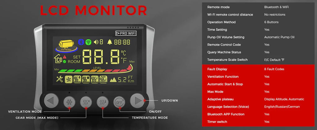 Sunster TB10PRO WiFi Dieselvarmer 8KW – intelligent varme med fuld kontrol - SejlStrøm