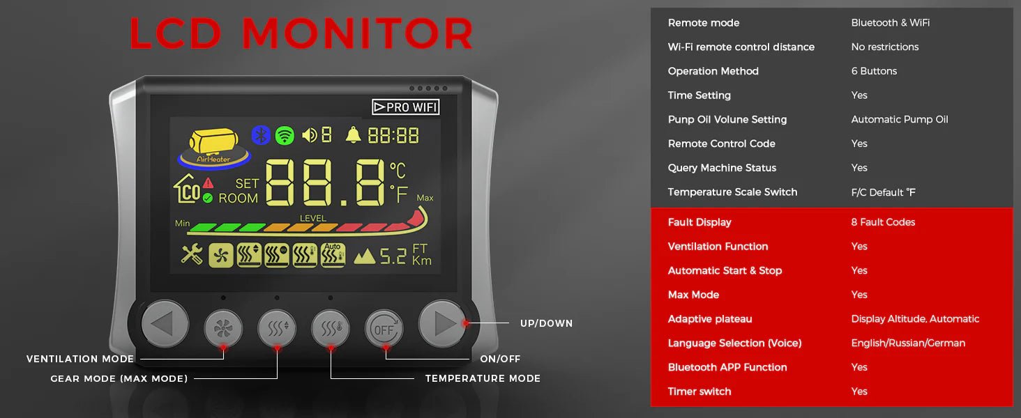 Sunster TB10PRO WiFi Dieselvarmer 8KW – intelligent varme med fuld kontrol - SejlStrøm