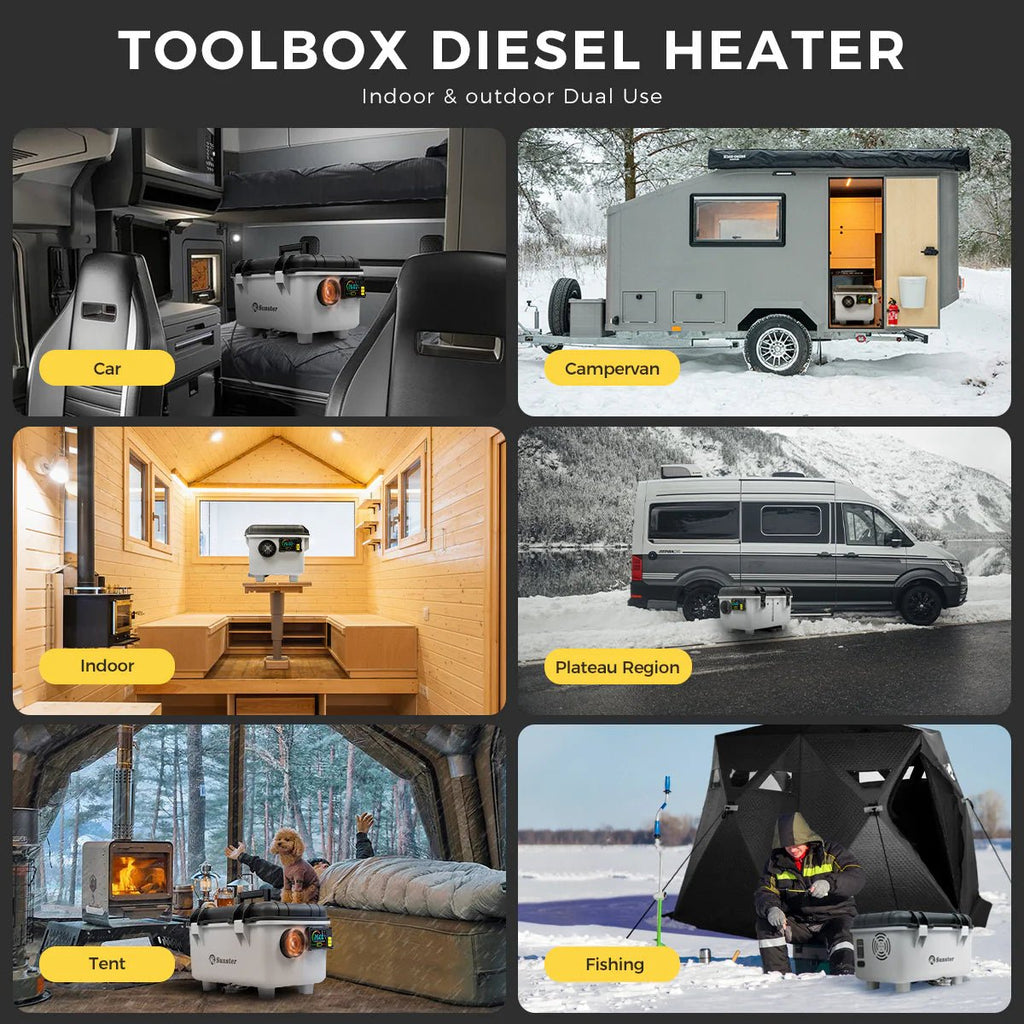 Sunster TB30 Diesel Heater 8KW 12/24V & 110–240V – Kraftfuld dieselvarmer med app‑styring - SejlStrøm