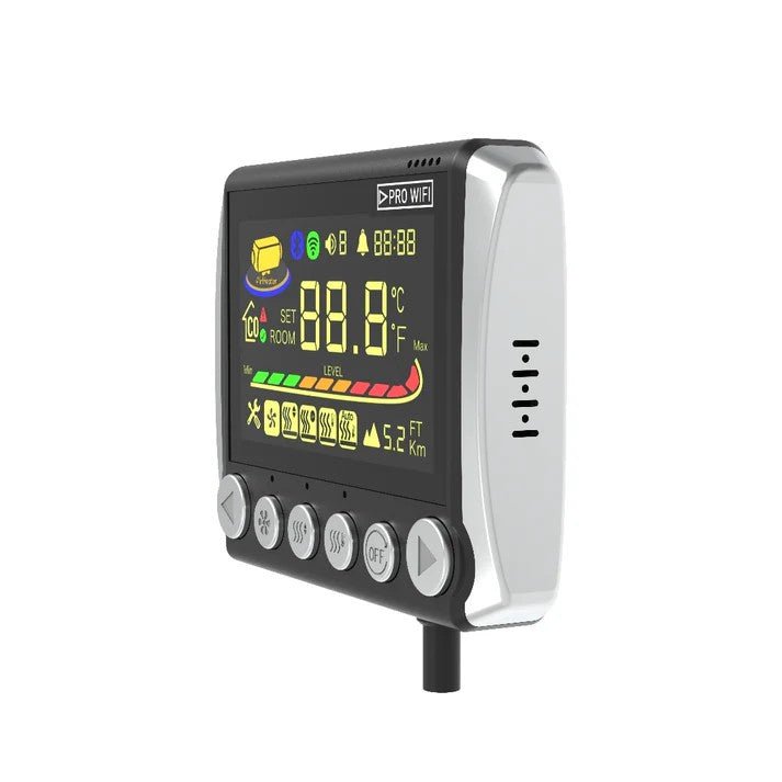 Sunster WiFi & Bluetooth LCD Switch 12/24V – trådløs styring til diesel heater - SejlStrøm
