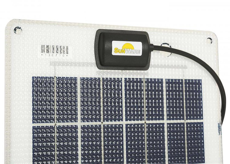 SUNWARE Solcellepanel SW - 20144 – 22 W – semi - fleksibelt solpanel 634 x 273 x 5 mm - SejlStrøm