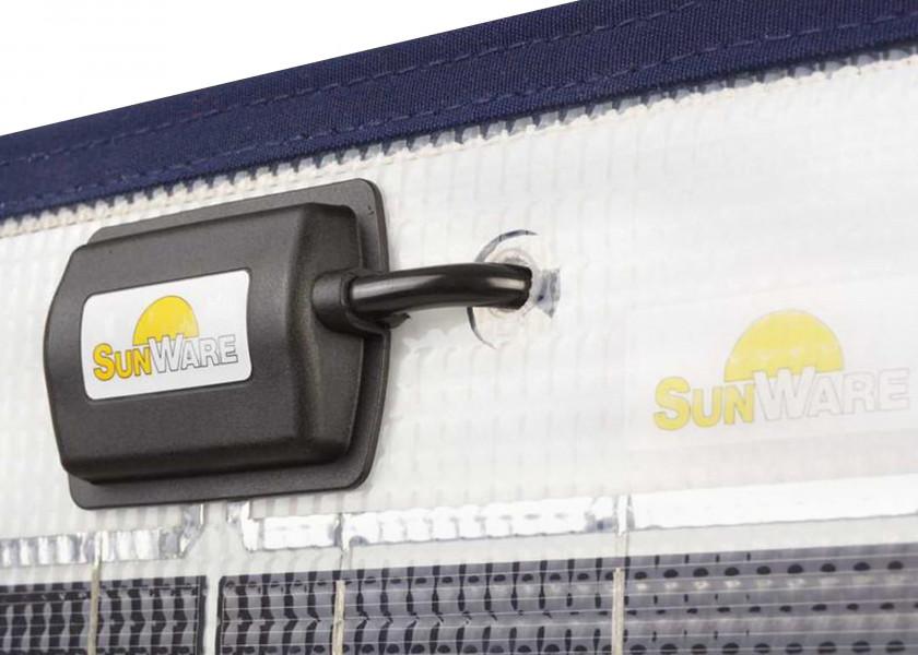 SUNWARE Solcellepanel TX12052 – 60 W – tekstilkant / 1106 x 431 x 3 mm - SejlStrøm
