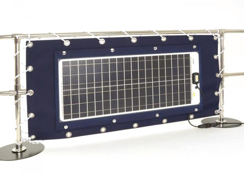 SUNWARE Solcellepanel TX12052 – 60 W – tekstilkant / 1106 x 431 x 3 mm - SejlStrøm