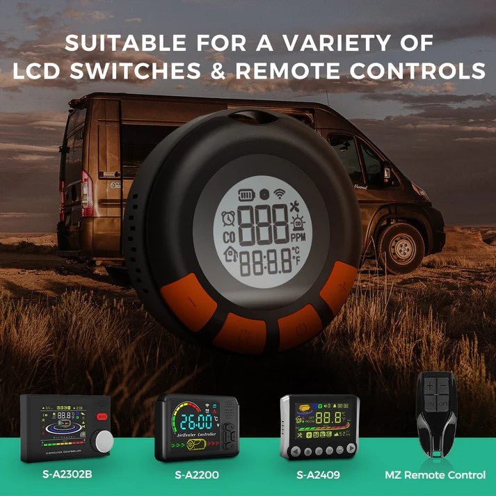 Trådløs display med kuliltealarm – CO - alarm til diesel heater og 12/24 V systemer - SejlStrøm