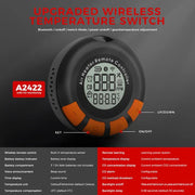 Sunster S-A2422 trådløs temperaturstyring med CO-alarm