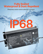 VEVOR IP68 marinebatterilader – 1 bank á 10 A / 12 V – detaljebillede 4