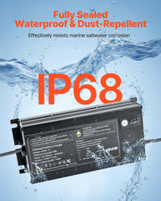 VEVOR IP68 Marine Battery Charger – 1 Bank at 10 A / 12 V