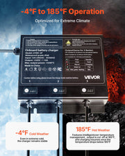 VEVOR IP68 Marine Battery Charger – 3 Banks x 10 A / 12 V